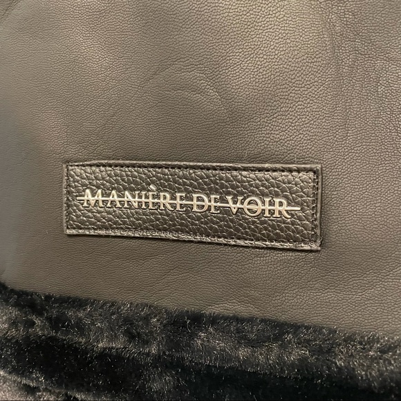 HIGH SHINE & PLUSH PUFFER JACKET - BLACK - Picture 3 of 10